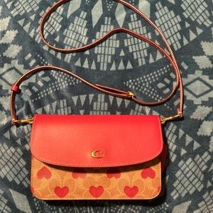 Hayden Crossbody In Signature Canvas With Heart Print